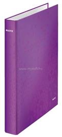 LEITZ Wow gyűrűs könyv, 4 gyűrű, D alakú, 40 mm, A4 Maxi, karton (lila) LEITZ_42420062 small