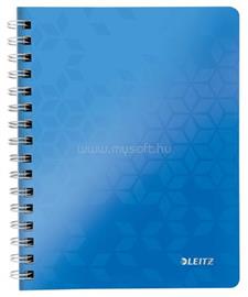 LEITZ Wow spirálfüzet, A5, kockás, 80 lap (kék) LEITZ_46410036 small