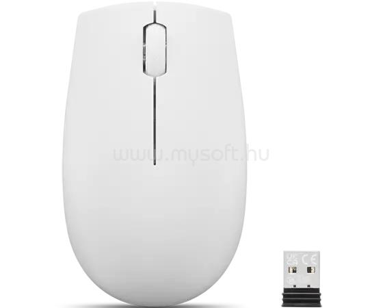 LENOVO 300 Kompakt vezeték nélküli egér (Fehér)