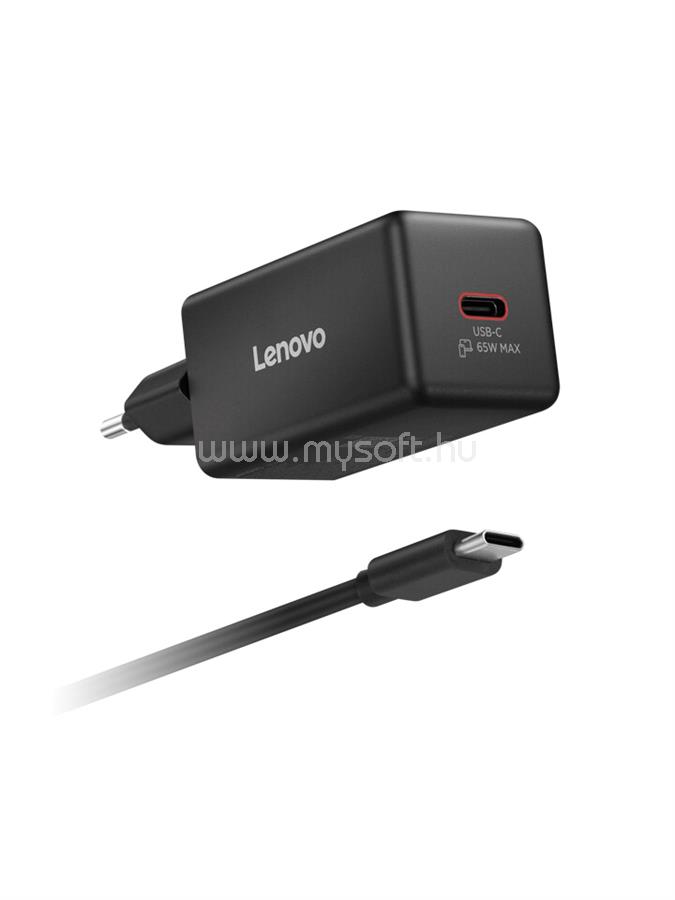 LENOVO 65W mini USB-C GaN Charger - Blck