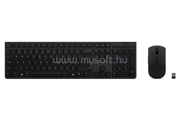 LENOVO KB MICE_BO Slim Combo II vezeték nélküli billentyűzet + egér (magyar, fekete)