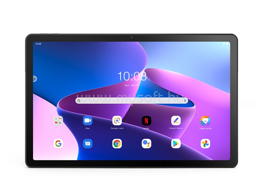 LENOVO Tab M10 Plus 3rd Gen (TB128XU), 10.61" 2000x1200 128GB Wi-Fi, 4G LTE tollal és tokkal (Storm Grey)