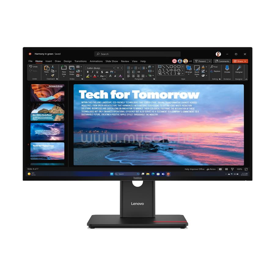 LENOVO ThinkVision T27QD-40 Monitor