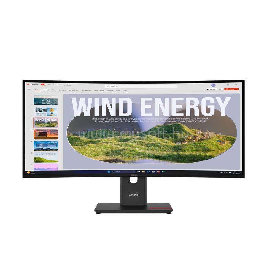 LENOVO ThinkVision T34WD-40 ívelt Monitor
