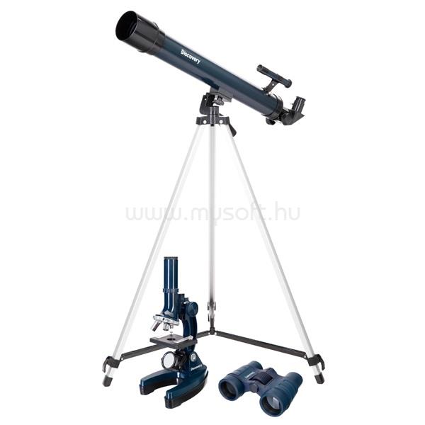 LEVENHUK Discovery Scope Set 3 teleszkóp + mikroszkóp + távcső + könyv