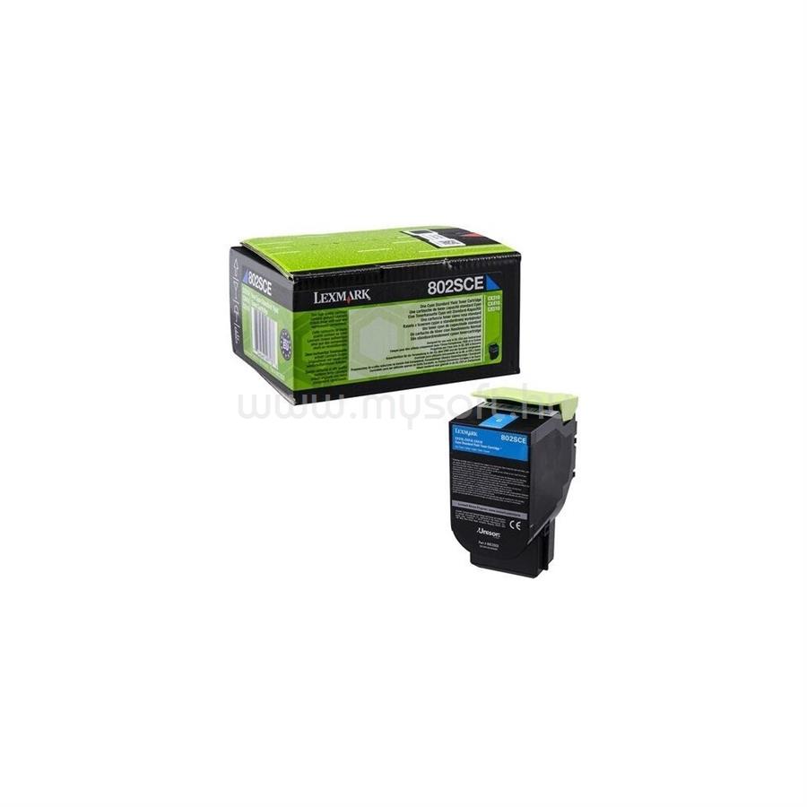 LEXMARK Toner 802SCE Cyan 2000old for CX310/410 Corporate
