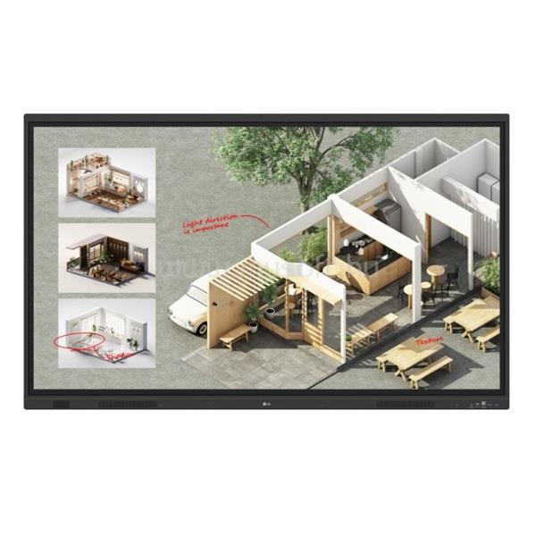 LG 16/7 Interaktív tábla 86" 86TR3DQ-B, 3840x2160, 400 nit, HDMIx3/DP/VGA/RS-232C/RJ45/USBx5/USB-Cx2
