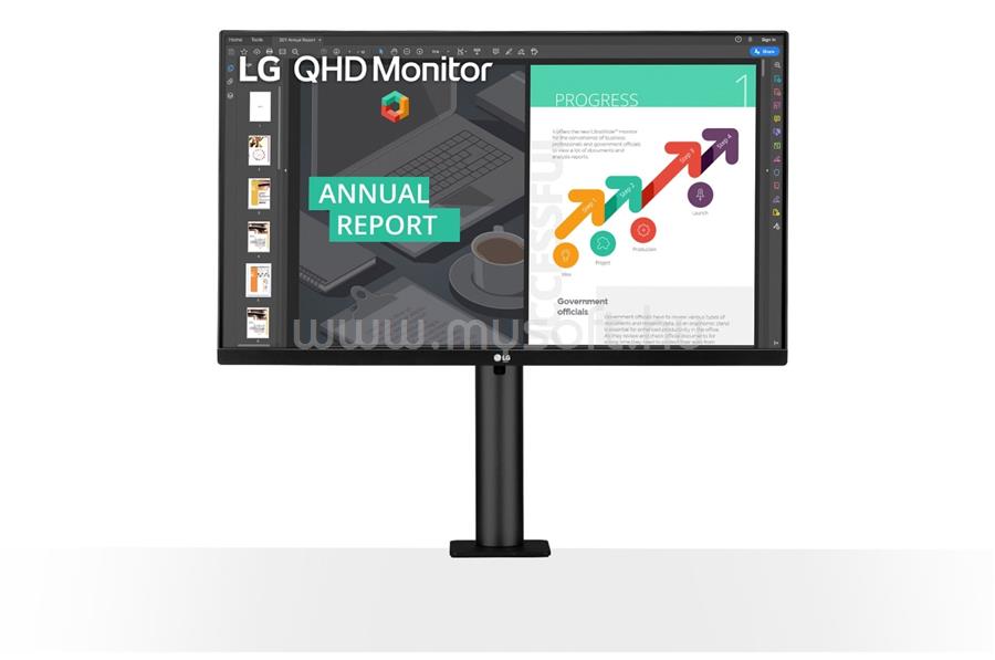 LG 27QN880P Monitor beépített hangszóróval