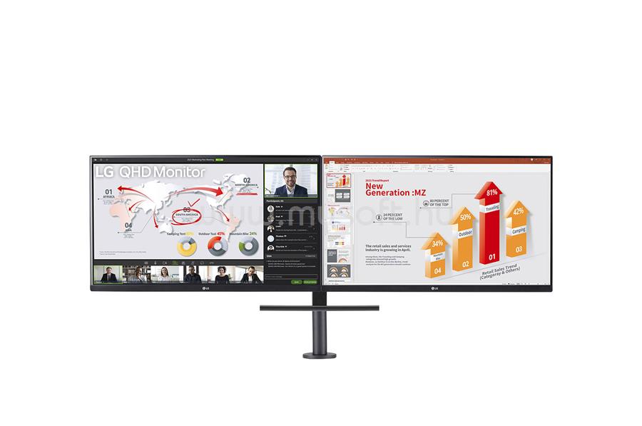 LG 27QP88DP-BS Ergo Dual talpú Monitor