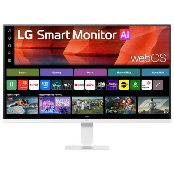 LG 27U511SB-W Smart Monitor beépített hangszóróval (fehér)