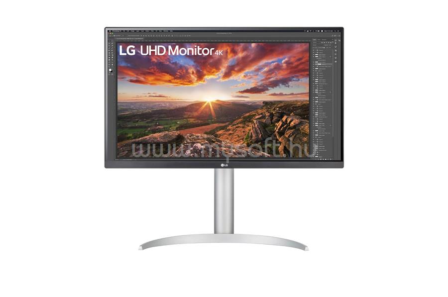 LG 27UP85NP-W 4K Monitor beépített hangszóróval