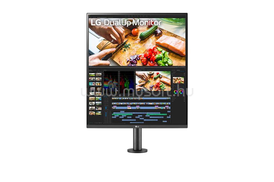 LG 28MQ780-B DualUp Monitor Ergo talppal, beépített hangszóróval