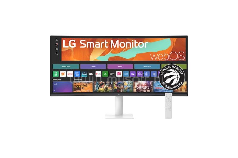 LG 34U601SA-W ívelt Smart Monitor beépített hangszóróval (fehér)