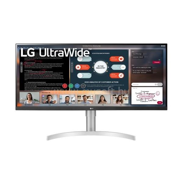 LG UltraWide 34WN650-W Monitor beépített hangszóróval