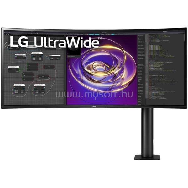 LG UltraWide 34WP88C-B ívelt Monitor ergonomikus talppal, beépített hangszóróval