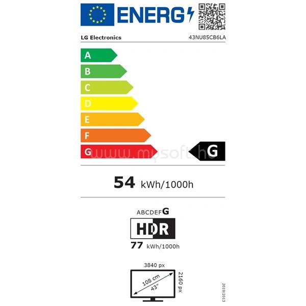 LG 43" 43NU85CB6LA 4K UHD Smart NanoCell LED TV