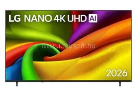 LG TV 85" 4K UHD NANO AI SMART TV, 2026 WEBOS 85NU850B3LA small