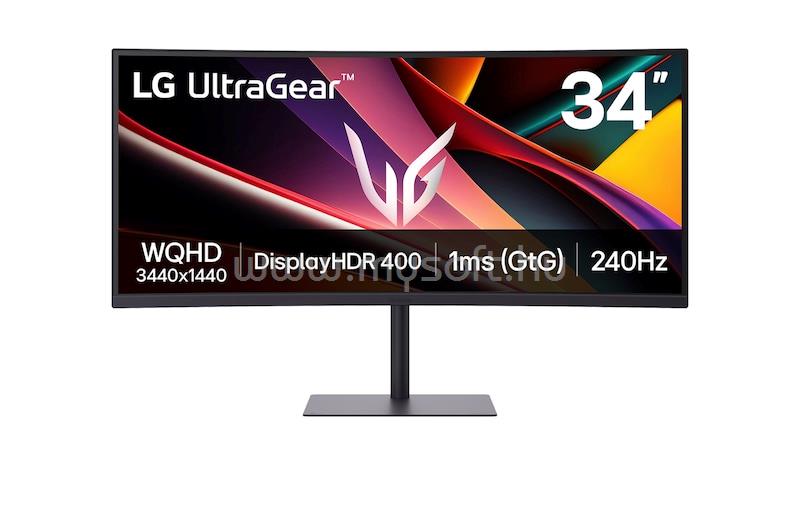 LG Ultragear 34G630A-B ívelt Gaming monitor beépített hangszóróval