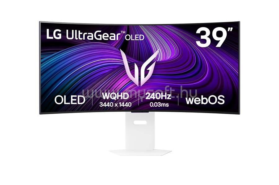 LG Ultragear 39GX90SA-W smart ívelt Gaming Monitor beépített hangszóróval