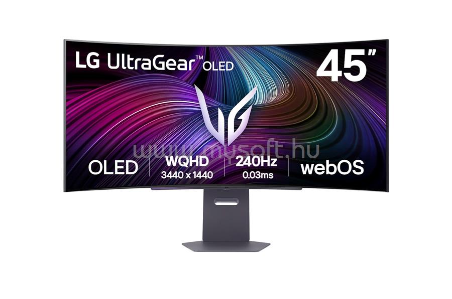 LG Ultragear 45GX90SA-B Smart ívelt Gaming Monitor beépített hangszóróval