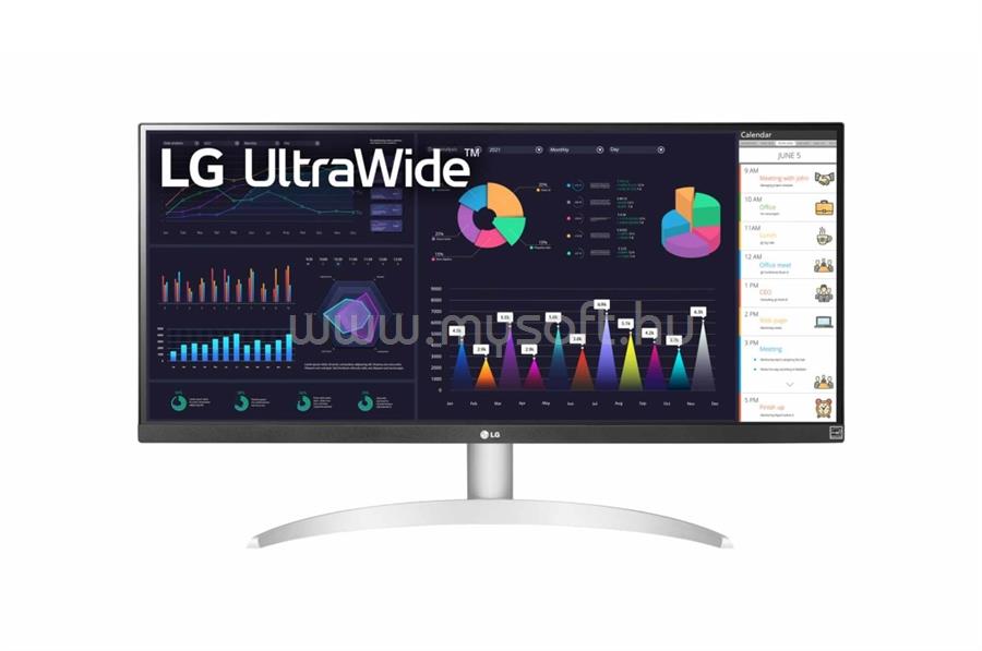 LG UltraWide 29WQ600-W Monitor beépített hangszóróval