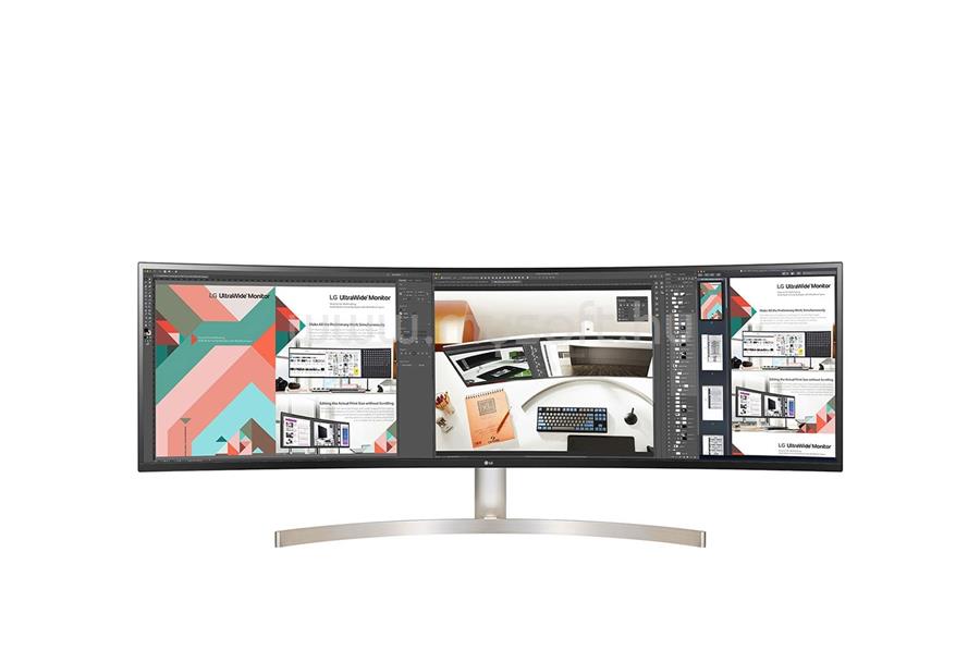 LG UltraWide 49WL95C-WE 5K ívelt Monitor beépített hangszóróval