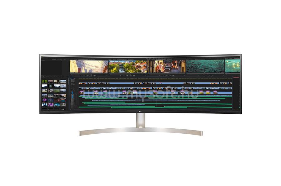 LG UltraWide 49WL95CP-W 5K ívelt Monitor beépített hangszóróval