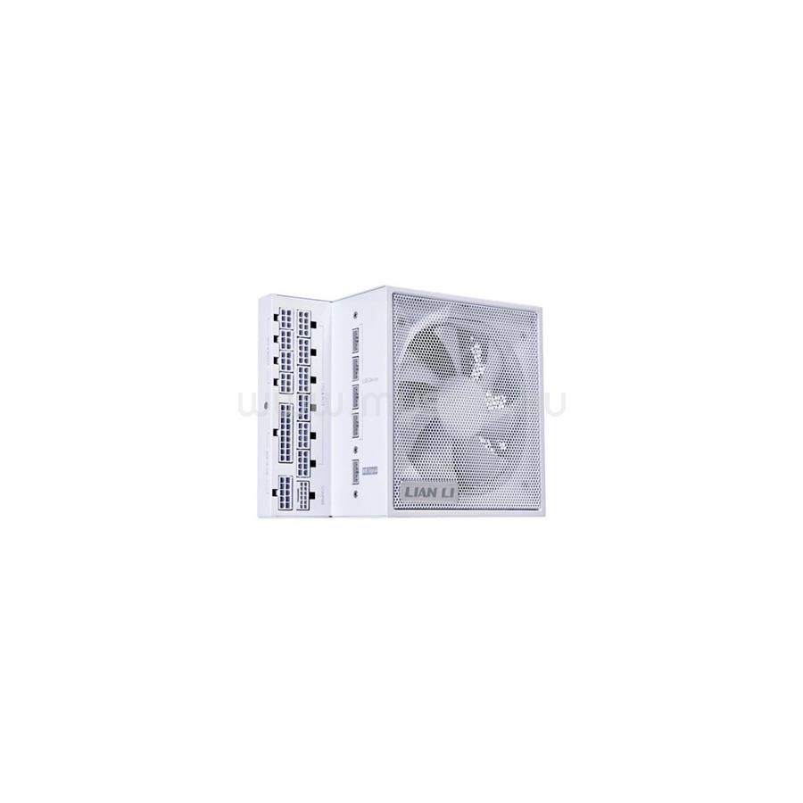 LIAN LI Edge Gold tápegység - L-alakú, teljesen moduláris, ATX3.1, PCIe5.1, 12V-2x6, 1000W, fehér