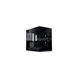LIAN LI O11 Dynamic Mini V2 Flow számítógépház - ATX, edzett üveg elöl/oldalt, 5db PWM ventilátor, fekete O11DMIV2FX small