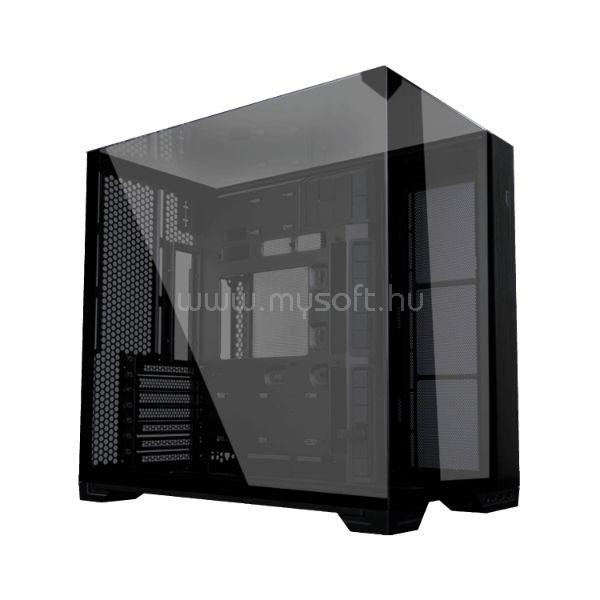 LIAN LI O11 Vision Compact táp nélküli ablakos ház fekete (O11VPX Black)