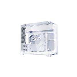 LIAN LI O11 Vision-M számítógépház - micro-ATX, edzett üveg, kétkamrás, fehér O11VMW small