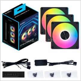 LIAN LI UNI FAN CL Wireless hűtő ventilátor vezérlővel, 3db fekete 12CL1W3B small