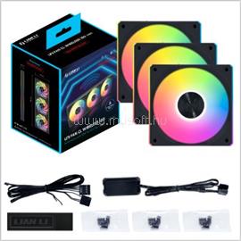 LIAN LI UNI FAN CL Wireless Reverse Blade hűtő ventilátor vezérlővel fekete 3db (12RCL1W3B) 12RCL1W3B small