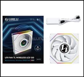 LIAN LI UNI FAN TL120 LCD Wireless hűtő ventilátor fehér (12TLLCD1W1W) 12TLLCD1W1W small