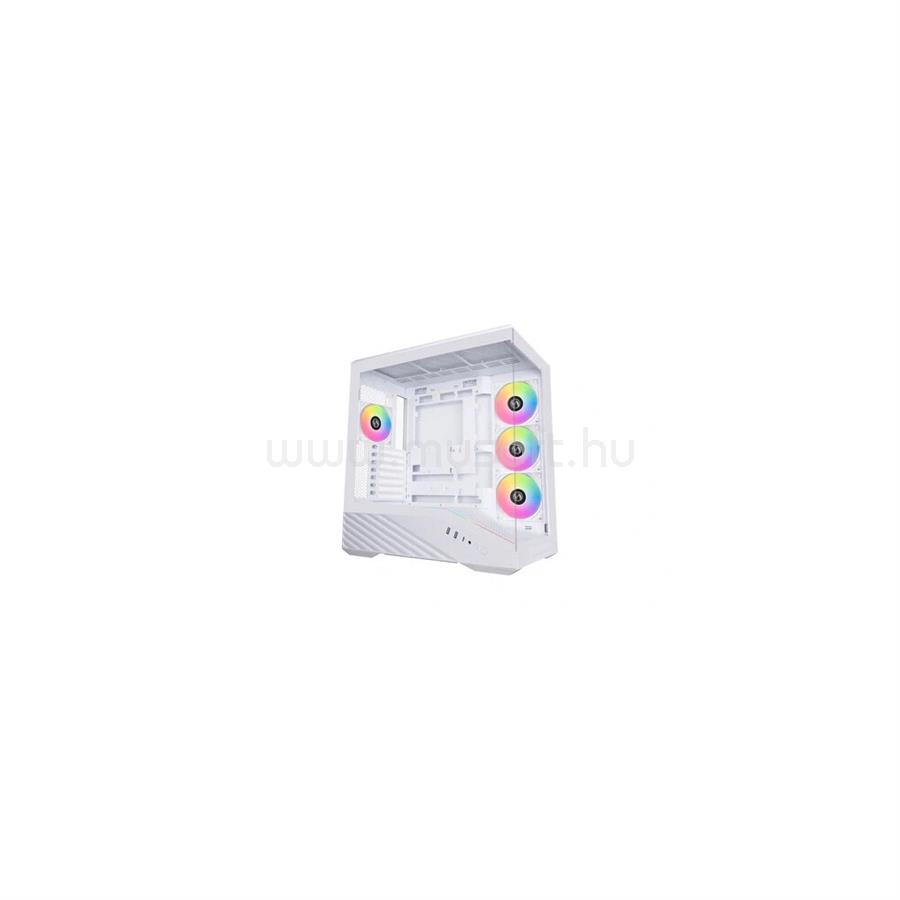 LIAN LI Vector V100 számítógépház - E-ATX, edzett üveg, RGB fénysáv, fehér