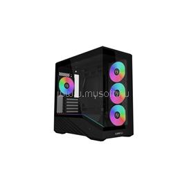 LIAN LI Vector V100R Mini fekete (táp nélküli) ablakos mATX ház V100RMIX small