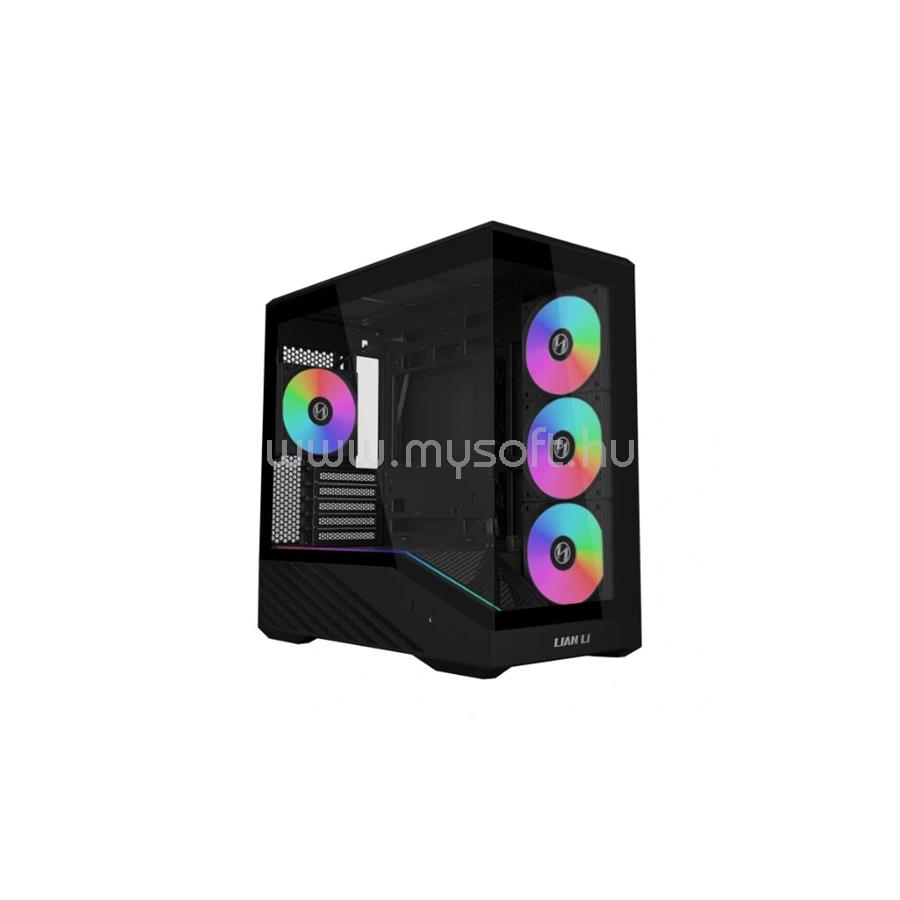 LIAN LI Vector V100R Mini fekete (táp nélküli) ablakos mATX ház