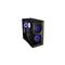 LIAN LI Vector V150 INF számítógépház - micro-ATX, Infinity Mirror előlap, edzett üveg, 3db ARGB PWM ventilátor, fekete V150INFX small