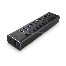 LINDY 10 Port USB 3.0 Hub with On/Off Switches LINDY_43370 small