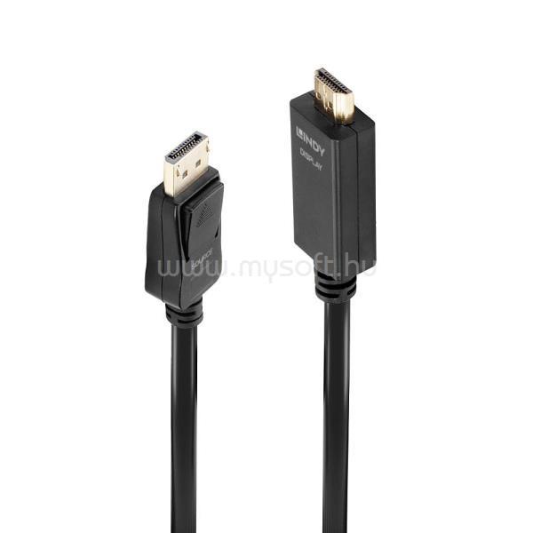 LINDY 5m DisplayPort to HDMI 10.2G Cable