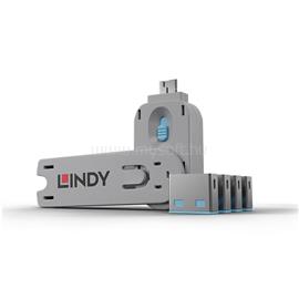 LINDY USB Port Locks 4x Blue+Key LINDY_40452 small