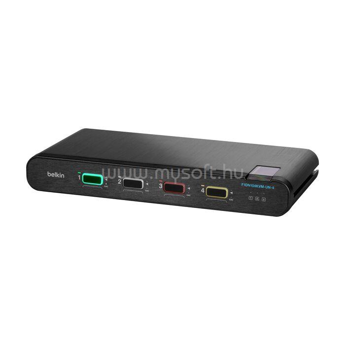 BELKIN 4P SNGL HEAD DP/HDMI TO DP/HDMI VIDEO SEC DT KVM SW NO CAC PP4.0 IN
