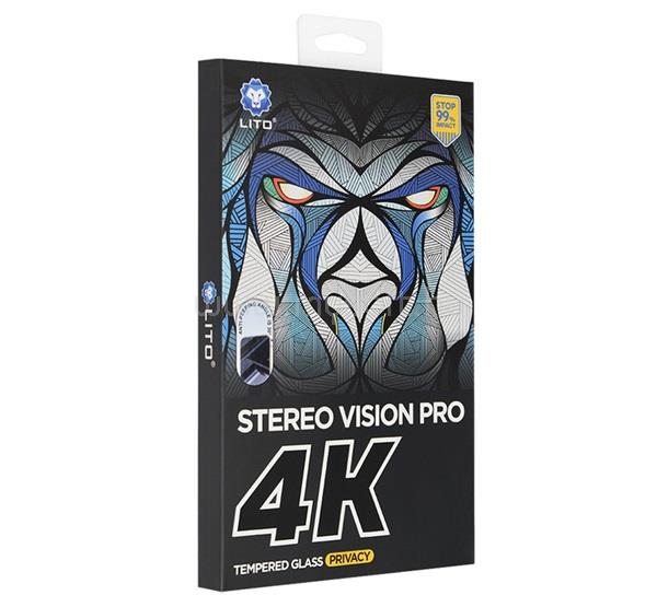LITO iPhone 18 Pro / 17 Pro LITO D+ MAX 4K képernyővédő üveg 3D, EXTRA erős, FEKETE