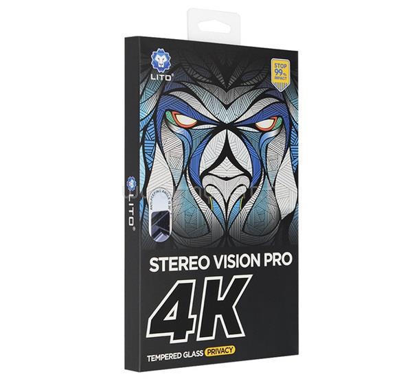 LITO iPhone 18 Pro Max / 17 Pro Max LITO D+ MAX 4K képernyővédő üveg 3D, EXTRA erős, FEKETE