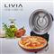LIVIA LPU1200 elektromos pizzasütő 1200W, időkapcsoló: 15 perc, 5 teljesítmény fokozat, maximum 400°C, PAN pizza LPU1200 small