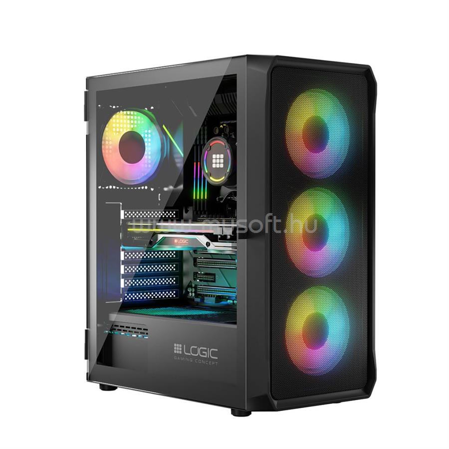 LOGIC Portos ARGB Midi Window Black