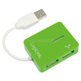 LOGILINK "Smile" USB 2.0 4 portos hub, zöld LOGILINK_UA0138 small
