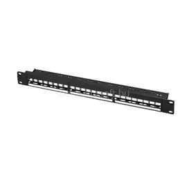 LOGILINK 19" patch panel 24 Keystone jack csatlakozóhoz, 1U, terheletlen, fekete NK4065 small