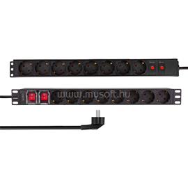 LOGILINK 19" PDU 16 utas német aljzat, túlterhelés elleni védelemmel és kapcsolóval LOGILINK_PDU1601 small