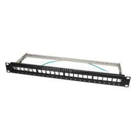 LOGILINK 19 col 24-portos üres patch panel, 1U (fekete) LOGILINK_NK4042 small